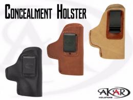 Black IWB CCW LEATHER HOLSTER Right Hand Clip-On Fits Walther PK380 - IC6124_CO_BL Black IWB CCW LEATHER HOLSTER Right Hand Clip-On Fits Walther PK380 - IC6124_CO_BL