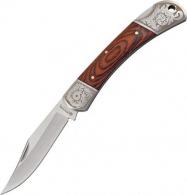Boker Magnum Wood LB Etching Folding 3 5/8" Blade - 01SC002
