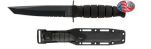 KNIFE, SHORT KA-BAR TANTO-BLK - 5055 KNIFE, SHORT KA-BAR TANTO-BLK - 5055