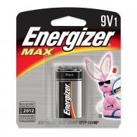 1 Pk, 9V, Energizer Max Battery