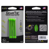 Gear Tie 3"-Lime 4pk - GT3-4PK-17
