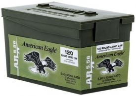Federal American Eagle Rifle Ammunition, 5.56 NATO, Steel Core FMJ, 62 GR, 3020 fps, 120 Rd/Bx - XM855LPC120 Federal American Eagle Rifle Ammunition, 5.56 NATO, Steel Core FMJ, 62 GR, 3020 fps, 120 Rd/Bx - XM855LPC120