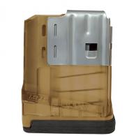 Lancer L7AWM AR-10 Magazine 5RD 308WIN/7.62NATO Translucent FDE - L7-05-TDE