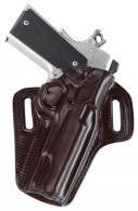 Galco CON226B Concealable OWB Black Leather Belt Slide Compatible w/ For Glock 19X/19 Gen1-5/23 Gen2-5 Belt 1.50" Wide Right Han - 158