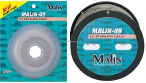 Malin 7X7 Stainless Steel Cable, 270 LB Test, 30', Natural Finish - C270-30