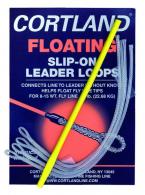 Cortland Floating Slip-On Leader Loops, 4 Per Bag, 30lb, Clear - 601758