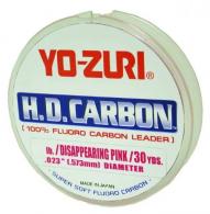 Yo-Zuri HD Carbon Fishing Line, Disappearing Pink, 15lb Break Strength, 30 Yards - HD15LB-DP