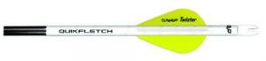 NAP Quikfletch w/Twister Vanes White/Yellow 6 pk. - 60-636