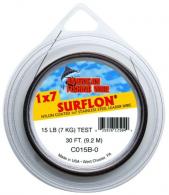 AFW D015-0 Surflon Nylon Coated 15lbs Test 30' Fishing Line - D015-0