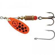 Mepps Comet Tru-V Orange Black Dots 1/4oz - CTV3TP TOBK