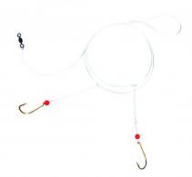 Sea Striker Porgy Hi-Lo Rig, Red Beads Sz2 Gold Bait Holder Hooks