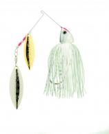 SK BURNER SPINNERBAIT 3/8oz WHITE - BURN38-204GS