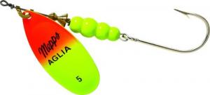 Mepps Aglia Single Hook Hot Orange Chartreuse 1/2oz - B5P HOC