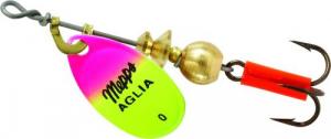 Mepps Aglia Spinners- Plain- Sizes #1, #2, And #3 Hot Pink Cht - B0 HPC