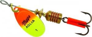 Mepps Aglia Spinners- Plain- Sizes #1, #2, And #3 Hot Org Cht - B1 HOC