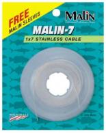 Malin 7x7 Stainless Steel cable-480lbs, 30ft, bright finish