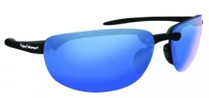 Cameroon Sunglasses - Matte Black Frame, Smk/Blu Mirror lens - 7727BS
