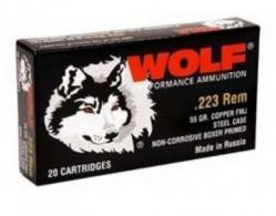 Wolf Polyformance 223Rem 55GR Hollow Point 20rd box - 22355HP Wolf Polyformance 223Rem 55GR Hollow Point 20rd box - 22355HP