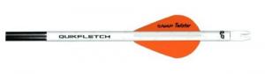 NAP Quikfletch w/Twister Vanes White/Orange 6 pk. - 60-637