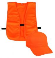 Outdoor Cap Vest and Cap Combo Blaze Orange Adult - BLZCPV