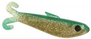 DOA Shallow Bait Buster, 4" 5/8oz Gold Glitter/Green Back - FBB4S-342