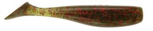 DOA C.A.L. Shad Tail, 3" Avocado/Red Glitter 13pk