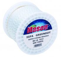 Mason 6GD-80 IGFA Green Dot Braided 80lbs Test 600yds Fishing Line