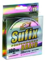 Sufix 663-920G Performance Braid 20lbs Test 100yds Fishing Line - 663-920G