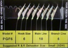 R&R PGF-6 Sabiki Rig 8Hk - PGF-6