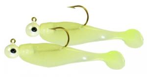 Texas Tackle Factory Double Shad Rig Glo White 1/8oz - DSS18P-8