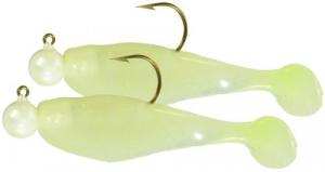 Texas Tackle Factory Double Shad Rig Glo White 1/4oz - DSS14P-8