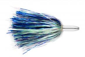 Billy Baits Mini Turbo Slammer Trolling Lure, Pearl/Blue Shimmer, Concave Head, 5.5 in - MTS-71
