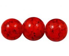 Blood Egg Orange 15pk Bead - BEO-36