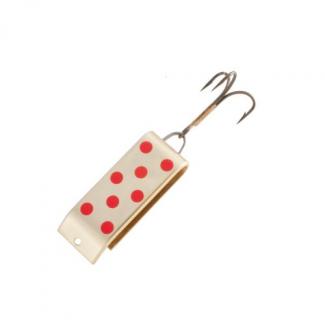 Jake's Spin-A-Lure Spoon, 1 3/8", 1/4 oz, Sz 6 Hook, Gold with Red Dots - SP14-20204