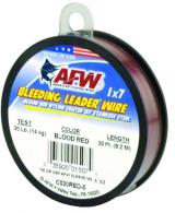 AFW Bleeding Leader Wire line- 30lb, 30ft - C030RED-0