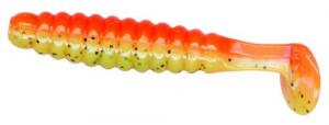 Slider Crappie/Panfish Grub Orange/Yellow - CSGLG15