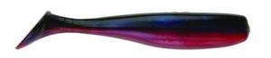 DOA C.A.L. Shad Tail, 4" Black/Red 13pk - 80353