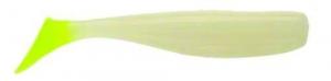 DOA C.A.L. Shad Tail, 3" Glow/Chartreuse Tail, 12/Pack - 80385