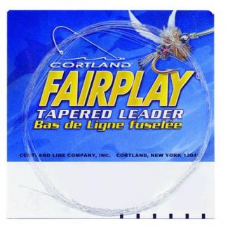 Cortland Fairplay Fly Leaders (No Loop) 7.5 Ft 3X 7lb Clear