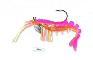 Vudu Rattler Shrimp 3.5" 1/4oz Pink 2pk - E-VS35R-14-14