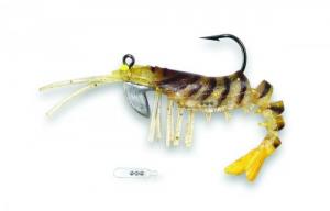 Vudu Rattler Shrimp 3.5" 1/4oz Golden Tiger 2pk