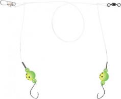 Sea Striker FC-SSSKF-2GY Pro Series Spot/Kingfish Rig, #2 Circle Hooks Green/Yellow 2T Floats w/Fluorocarbon - FC-SSSKF-2GY