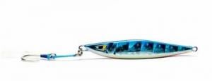 Mustad Daggerman Jig 100g Blue Red Chrome - MJIG02-BRC-100-1