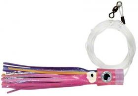 Stubby Bubbler Rigged & Ready, Blue/Pink/Silver Skirt, 7/0 Hook, 100 lb Mono, 6 ft - CH-RRSB03