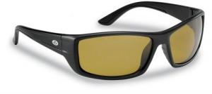 Flying Fisherman Buchanan Sunglasses Matte Black Yellow-Amber - 7719BY