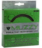 Muzzy Bow Fishing Line Lime Green 200 Braided 100' Spool