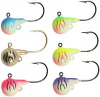 Fire Ball Jig 1/16 Oz, 1/0 Hk Assorted 6/Cd