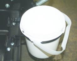 Clam Bait Well With .6 Gal Bucket And Sled Bracket