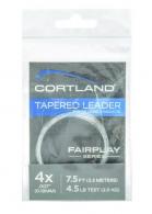 Cortland Fairplay Fly Leaders (No Loop) 7.5 Ft 2X 9lb Clear - 605176