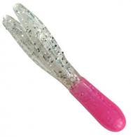 Southern Pro Hustler Tube Lure, 1 1/2", Pink/Clear Sparkle. 10/Pack - 1.5-10-LH39